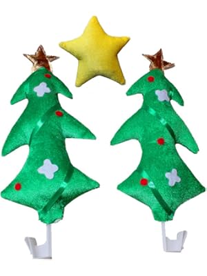 Photo 1 of LUOEM Christmas Car Decoration Kit Party Supply Christmas Trees Yellow Star Auto Costume Party Accessory