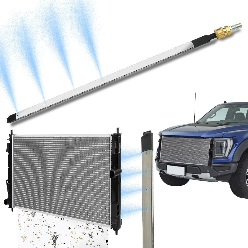 Photo 1 of Lucstar Radiator Cleaning Wand,Radiator Genie Water Air Cleaning Wands,Radiator Cleaner Wand Air Fin Comb Cleaner,Radiator Flush And Cleaner Tool,Home Car Truck Power Washer Wand,Gutter Cleaning