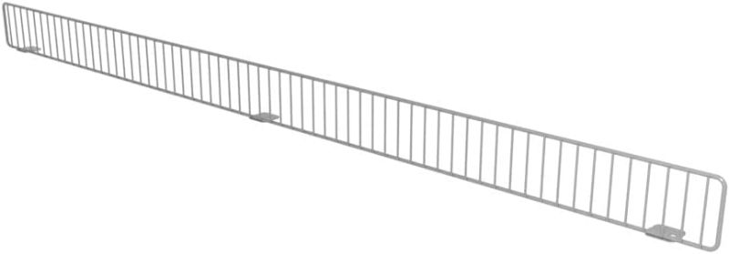 Photo 1 of 25 pack Wire Shelf Divider Front Fence for 48" W Lozier & Madix Gondola Wire Shelving, Silver 3" H