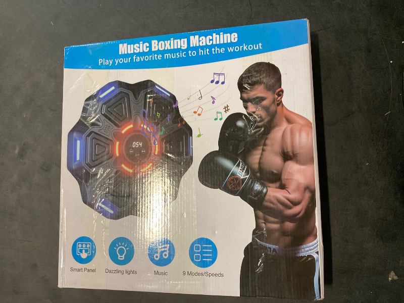 Photo 1 of 2025 New Music Boxing Machine, 9 Modes & 9 Speeds, Wall Mounted Boxing Pad with Gloves, Smart Boxing Game Music Punching Machine for Adults, Equipment Target for Home, Office, Gym (Upgrade)