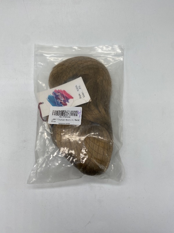 Photo 1 of Lydell 12" Dual Use Straight Curly Styled Clip In Claw Ponytail Hair Extension Synthetic Hairpiece 125g with a jaw/claw clip (19 Lightest Golden Blonde)