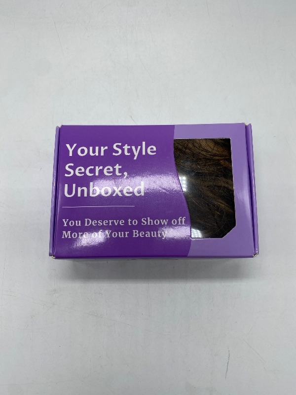 Photo 1 of KooKaStyle Invisible Wire Hair Extensions with Transparent Headband Adjustable Size 4 Secure Clips Long Wavy Secret Wire Hairpiece 20 Inch Medium Brown to Caramel Blonde for Women