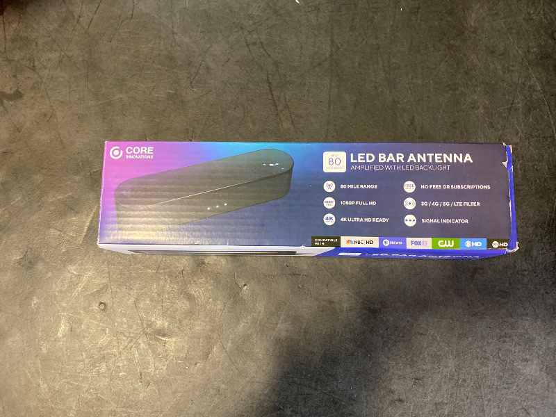 Photo 1 of Core Innovations LED Bar Antenna with 80-Mile Range