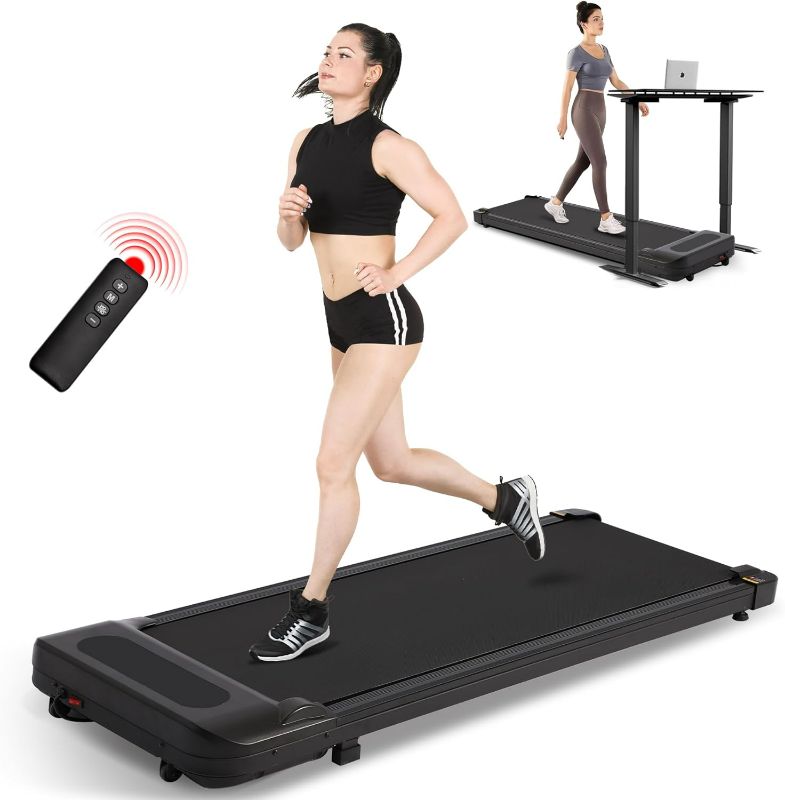 Photo 1 of MAGIC UNION Walking Pad Treadmill Under Desk, 3 in 1 Portable Mini Treadmill for Home and Office, 265 lbs Capacity 2.5HP Walking Jogging Machine with Remote Control, LED Display