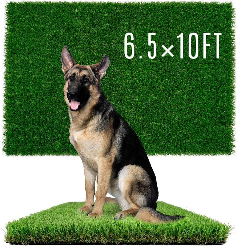 Photo 1 of Fake  For Dog to Pee on Artificial Grass for Dogs Grass Turf Mats for Puppy Pee Training Dogs Pee Pads Extra Large for Dogs 6.5x10FT Dog Supplies Reusable