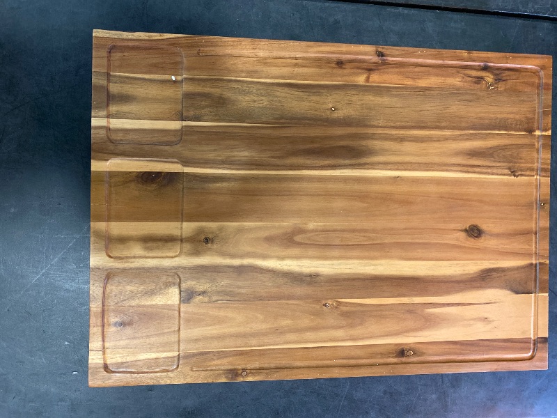 Photo 2 of WOODEN BLUEWEST Noodle Board Stove Cover with Handles, 3 in 1 Wood Stove Top Covers Board for Gas Burners and Electric Stove, Wooden RV Stovetop Cover, Tray for Kitchen Counter Space with Juice Grooves