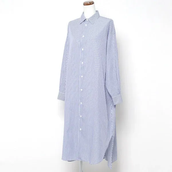 Photo 1 of SIZE (XL) Broad Stripe Regular Oversized Shirt Dress