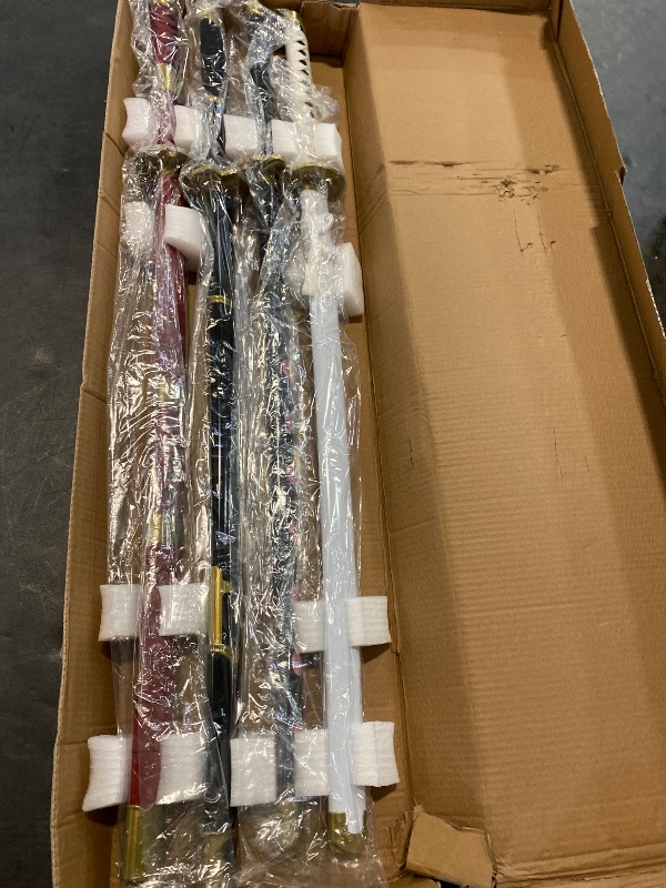 Photo 1 of Anime Cospay Sword,Roronoa Zoro 4 Piece Set Swords,Kitetsu,Shusui,Wado Ichimonji,Yubashiri,Zoro Role Play Accessoriesfor Role-Playing and Collection