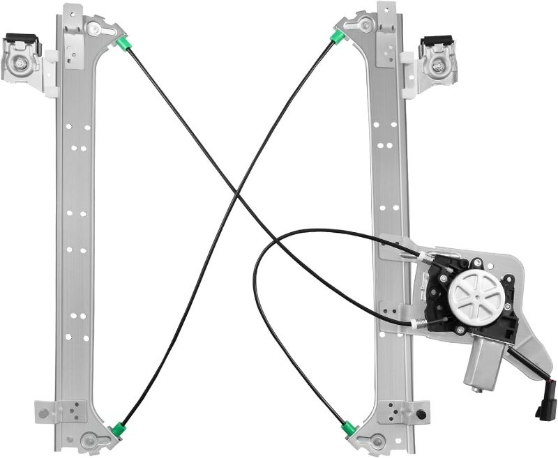 Photo 1 of Rear Driver Side Power Window Regulator with Motor (2 Pins) Fit for 2001-2006 Chevrolet Silverado 1500 3500, Avalanche Suburban GMC Sierra 1500 2500 3500 Yukon XL Cadillac Escalade, 741-578