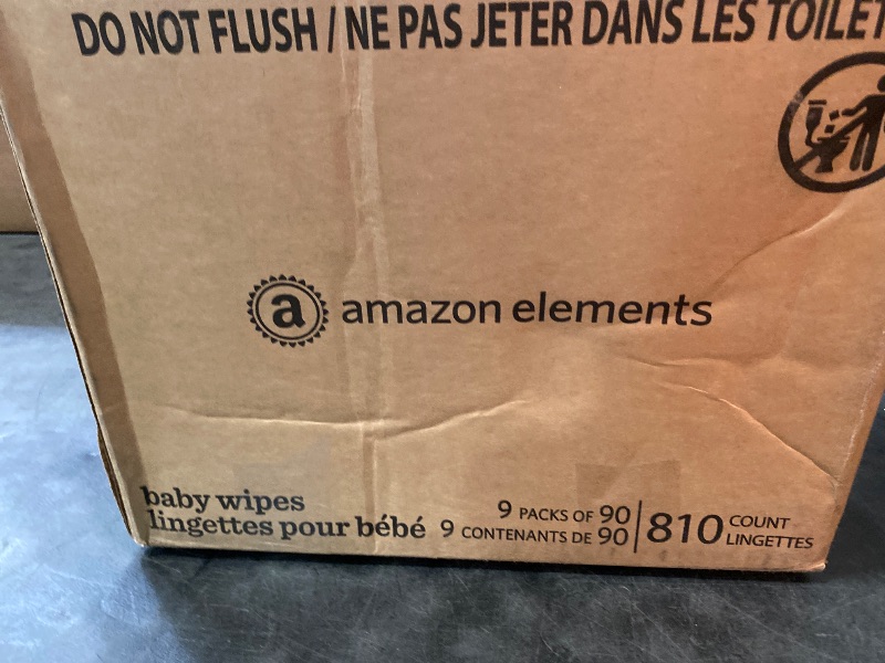 Photo 3 of Amazon Elements Baby Wipes, Unscented, 810 Count, Flip-Top Packs