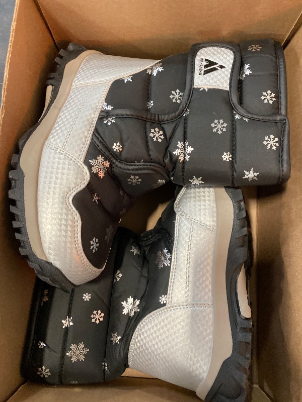 Photo 1 of Size(1) Mishansha Kids Snow Boots for Boys Girls Winter Boot Waterproof Warm Anti-Slip Cold Weather Shoes (Toddler/Little Kid/Big Kid)