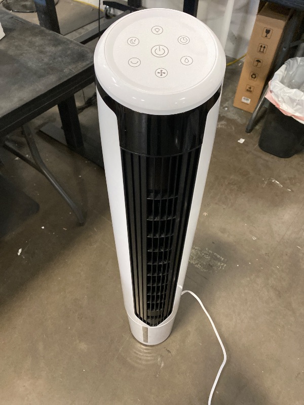 Photo 1 of COSTWAY Portable Evaporative Air Cooler for Room, Quiet 41-inch Oscillating Air cooler with Remote, 3 Modes, 3 Speeds, LED Display, 9H Timer, Floor Standing Bladeless Cooler for Home Office Bedroom