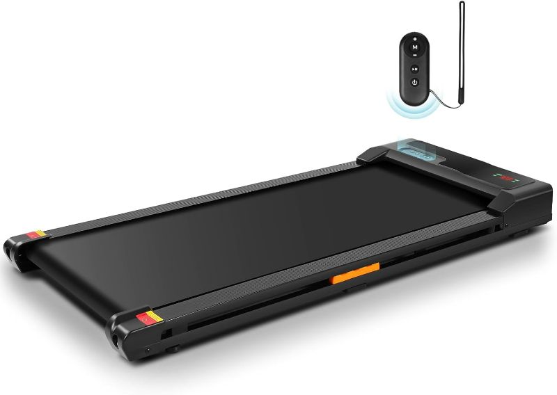 Photo 1 of Walking Pad Treadmill Under Desk Treadmill for Home/Office, 2.5HP Portable Compact Treadmill with Remote Control & LED Display, Quiet Jogging Walking Treadmill Installation-Free