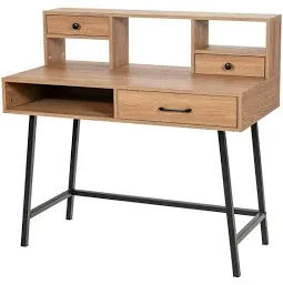 Photo 1 of Costway Makeup Vanity Table Computer Writing Desk Storage with Drawer Shelf Industrial