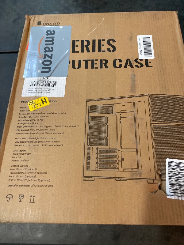 Photo 3 of JONSBO D31 MESH SC Black Micro ATX PC Case with Screen, M-ATX/ITX Motherboard/Support RTX 4090(335-400mm) GPU 360/280AIO,Power ATX/SFX: 100mm-220mm Multiple Tool-Free Design Computer case