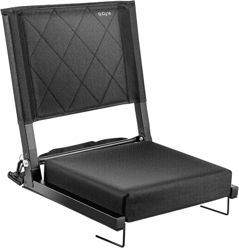 Photo 1 of Stadium Seats with Adjustable Back Support Portable Bleacher Seats with Ultra Padded and Shoulder Strap for Sports Events