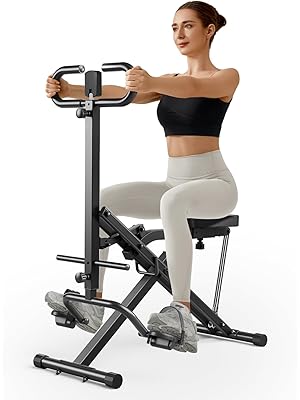 Photo 1 of UMAY Squat Machine for Home, Foldable Exercise Equipment, Squat Rowing Machine with 3 High-Strength Resistance Band