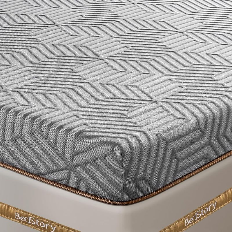 Photo 1 of BedStory Firm Mattress Topper Full Size - 3 Inch Memory Foam Mattress Topper - High Density Foam Bed Toppers for Back Pain Relief