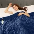 Photo 1 of Heated Weighted Blanket for Adults, Sherpa Fleece Electric Throw Blanket