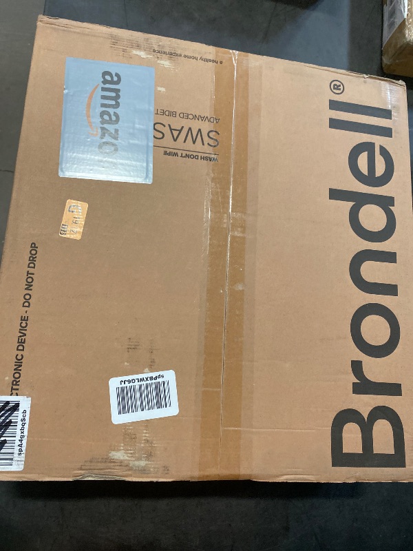 Photo 1 of Brondell LT89 Electric Bidet Toilet Seat, Fits Round Toilets, White – Side Arm Control, Warm Water Wash, Strong Wash Mode, Stainless-Steel Nozzle, Nightlight and Easy Installation