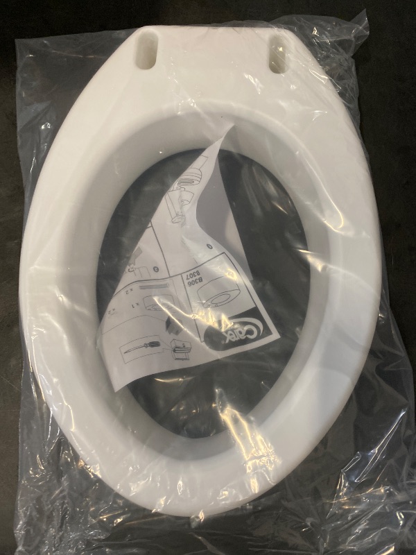 Photo 1 of Carex Toilet Seat Riser, Elongated Raised Toilet Seat Adds 3.5 inches to Toilet Height, for Assistance Bending or Sitting, 300 Pound Weight Capacity Toilet Riser
