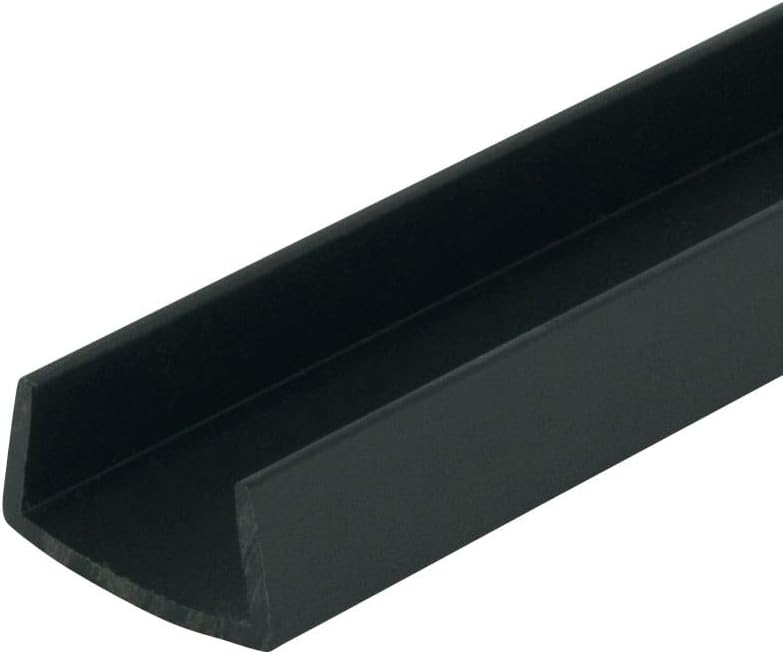 Photo 1 of Outwater Industries | 3/4 Inch (.75'') Cabinet Door Protector Edge Guard in Black | Fits 3/4" Edge | 24 Inch (Pack of 3)