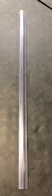 Photo 1 of Frameless Glass Shower Door Sweep for 1/2" Glass, Bottom Seal with Drip Rail, 27.5" Long