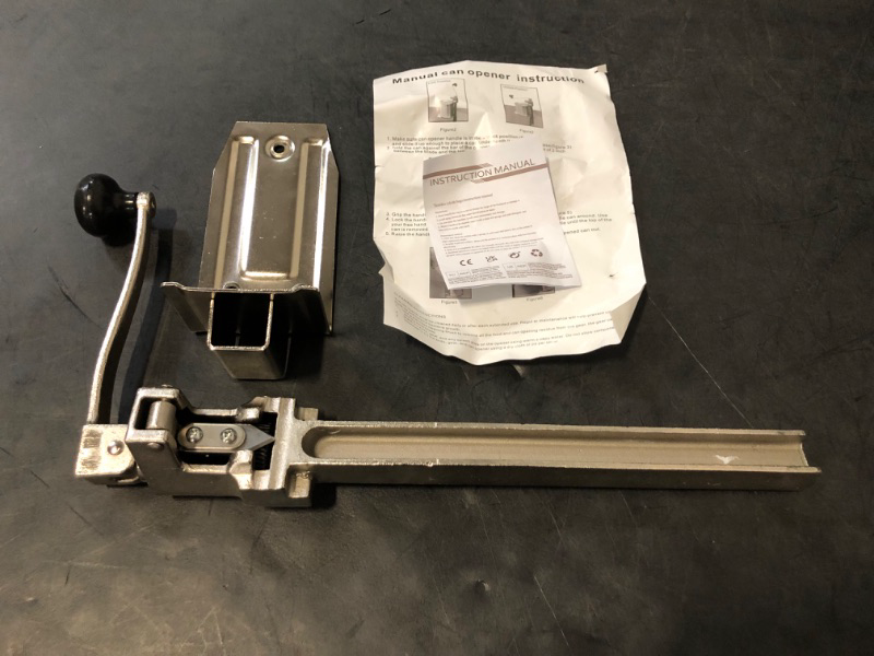 Photo 1 of Commercial Can Opener Heavy Duty for 11100, Industrial Can Opener for 10 Cans, Manual Can Opener with Plated Steel Base Stainless Steel Blade for Cans Up to 11” Tall