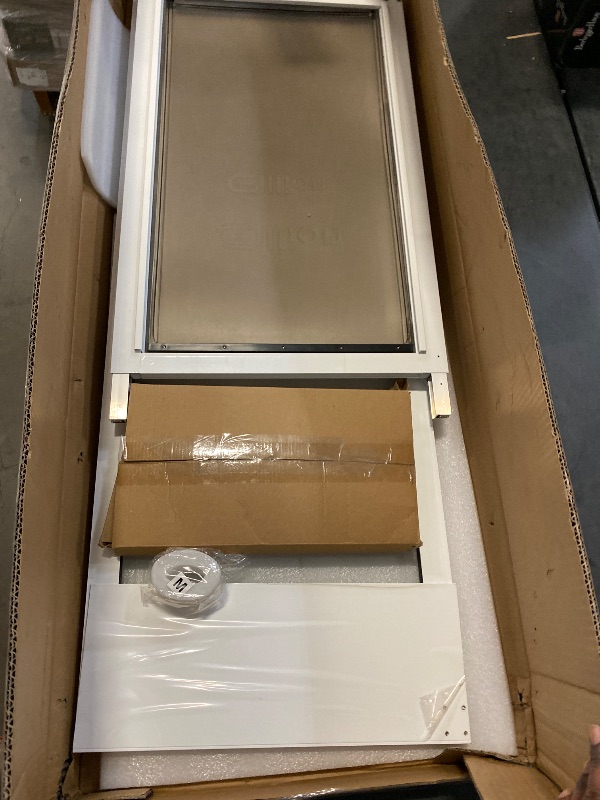 Photo 1 of Dog Door for Sliding Door - Large Dog Door for Sliding Glass Door - Patio Sliding Door Dog Door Insert - Easy Installation, Security Lock, Weather Proof Panel
