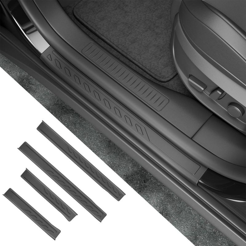 Photo 1 of Door Sill Protector Compatible with 2022-2025 Ford Maverick Exterior Door Sill Protection Replacement for 2022 2023 2024 2025 Ford Maverick Accessories