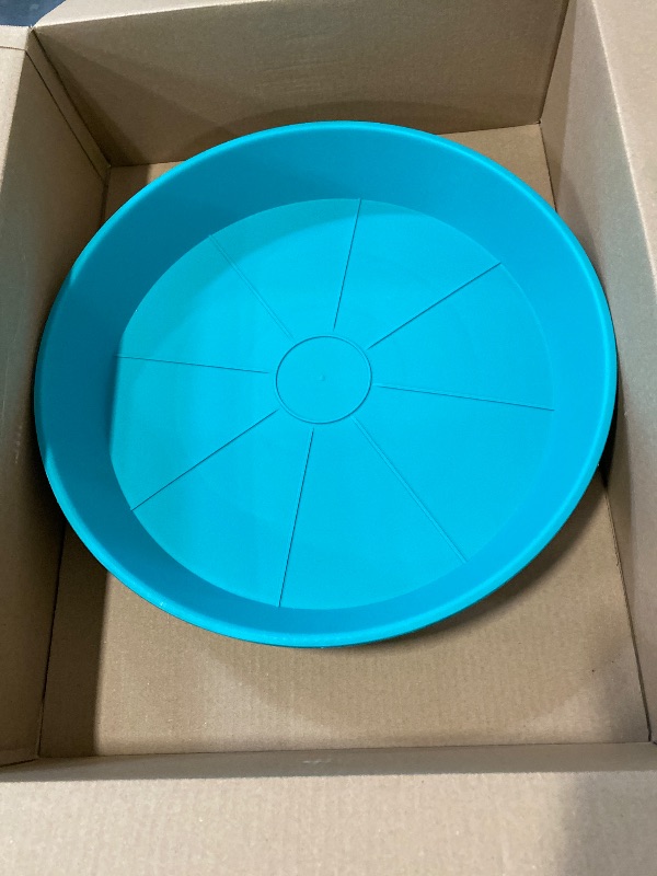 Photo 1 of 3Pack of 14 inch Plant Saucers Bird Bath Bow Round, Plastic Plant Saucer Tray for Pots, White Planters for Indoor Plants, Plant Trays for Planter 12-15" (14", Teal)
