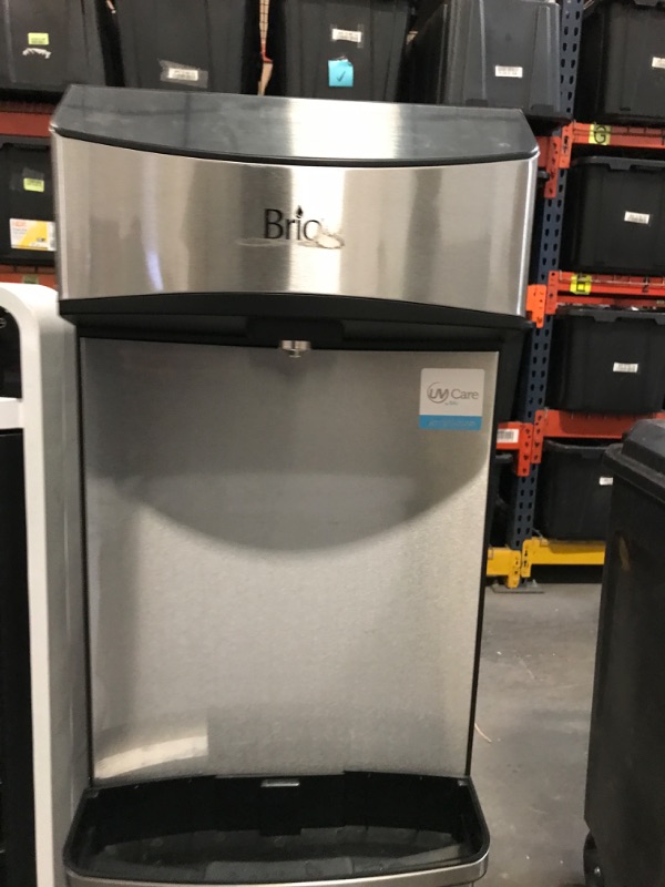 Photo 1 of Brio 740 Bottom Load Water Dispenser, Room & Adjustable Hot & Cold, for 5 Gallon Bottles, LED Touch Buttons, 13.5” Dispense Height, Stainless Steel, CLBL740SC
