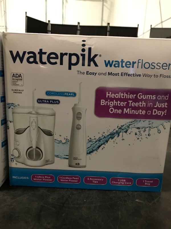 Photo 1 of Waterpik Sonic-Fusion 2.0 Professional Flossing Electric Toothbrush with Water Flosser Combo In One, White SF-04, Packaging May Vary