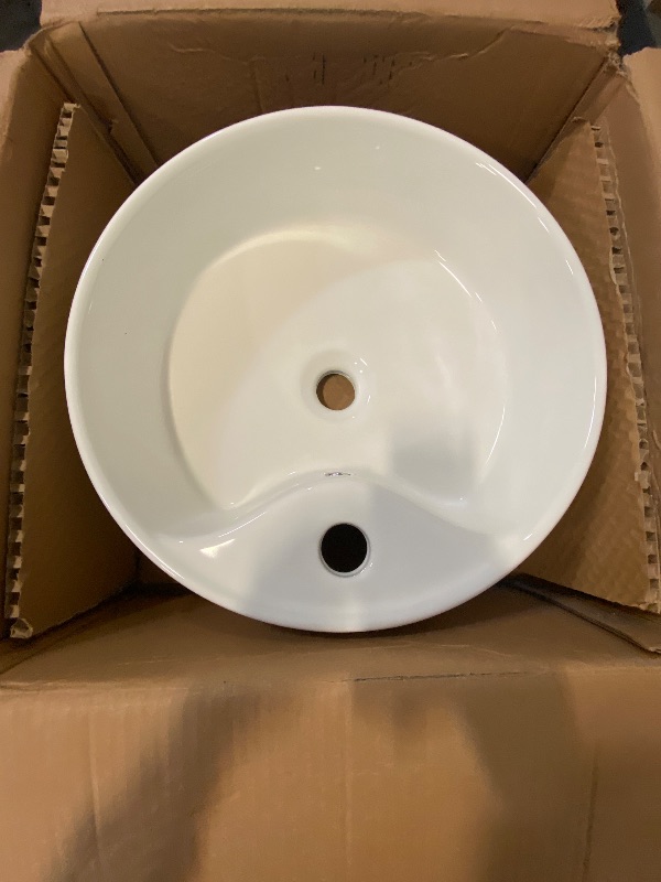 Photo 1 of SAFAVIEH BSK5402A Solea Collection Mira Bathroom Basin Sink, White