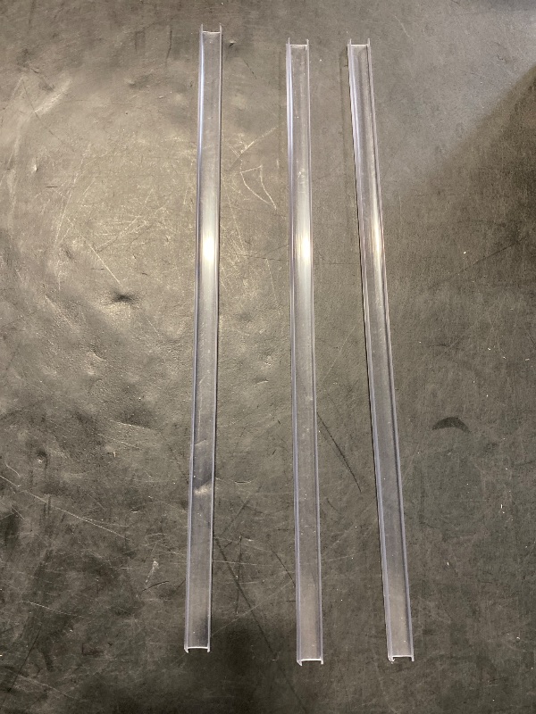 Photo 1 of INCREWAY 8PCS Clear Plastic Edge Guard for Protecting Kitchen Cabinet Stool Foot Rails Chair Rung from Chipping, Fit 12-15mm Thickness
