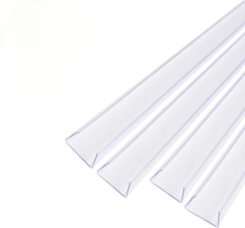 Photo 1 of INCREWAY 8PCS Clear Plastic Edge Guard for Protecting Kitchen Cabinet Stool Foot Rails Chair Rung from Chipping, Fit 12-15mm Thickness