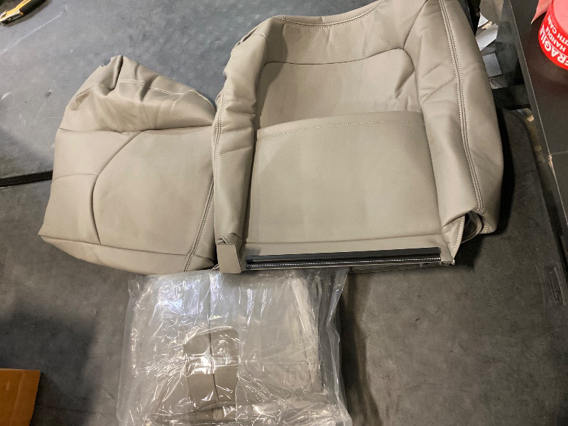 Photo 1 of AUTOKAY Seat Covers for Chevy Tahoe Suburban for GMC Sierra Yukon 1995-1999 Leather Gray