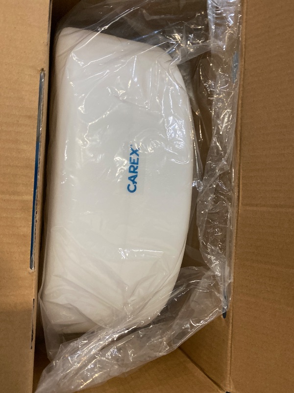 Photo 1 of Carex Toilet Seat Riser - Adds 5.5 Inch of Toilet Height - Raised Toilet Seat with 300 Pound Weight Capacity, Slip-Resistant, Toilet Riser, Elevated Toilet Seat