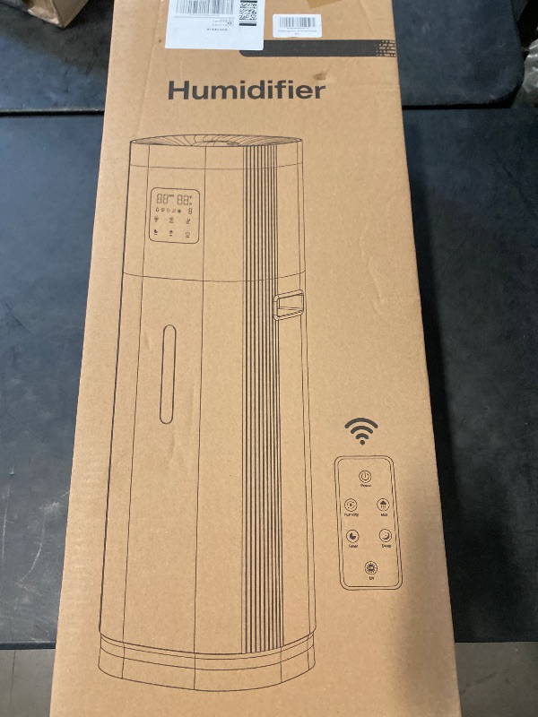 Photo 1 of Humidifier Large Room, 4.8Gal/18L Whole House Humidifier 2200 sqft, 30%-95% Custom Humidity, Quiet Cool Mist Humidifiers for Home with Aroma Box, 800ml/h Mist, Top Fill, Extension Tube, Remote Control