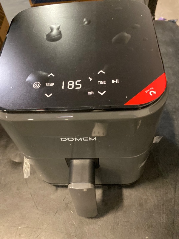 Photo 1 of 3 Qt Compact Air Fryer with Non-Stick Basket and Rack, User Friendly Simple Touchscreen, Cook in Simple Steps, Low-Oil Cooking Small Air Fryer, Space Saving Cooker