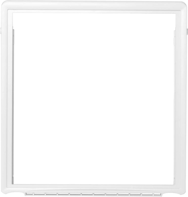 Photo 1 of 241969501 Refrigerator Shelf Frame With Glass, Refrigerator Drawer Cover for Frigidaire Replacement Shelf With 240443384 Glass (241969501 Shelf Frame without Glass Refrigerator)