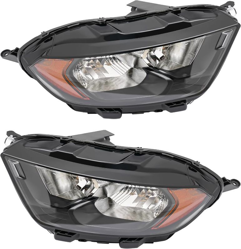 Photo 1 of Halogen Headlight Assembly For Ford EcoSport 2018 2019 2020 2021 2022 Left Driver+Right Passenger Side Headlight Front Headlamp For 2018-2022 EcoSport (Left + Right Side)