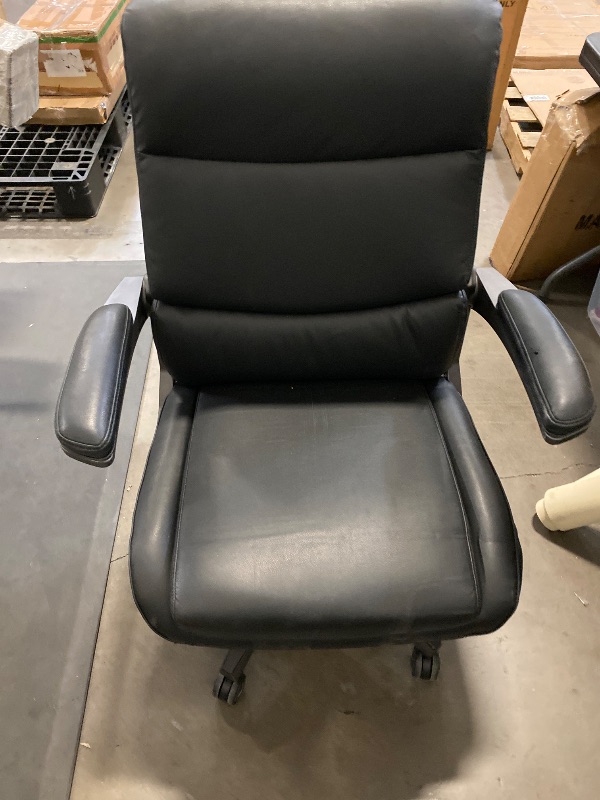 Photo 1 of La-Z-Boy High Back Height Adjustment and 360 Degree Swivel Office Desk Chair, Black