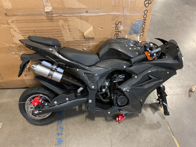 Photo 1 of 4-Stroke 49cc Mini Motorcycle for Adults,Pocket Gas Bike with 1.8L Gas Tank,Motorbike with Front Rear Disc Brakes,Motorcycle Pit Bike,Racing Max Speed 25MPH,Fast Delivery from USA