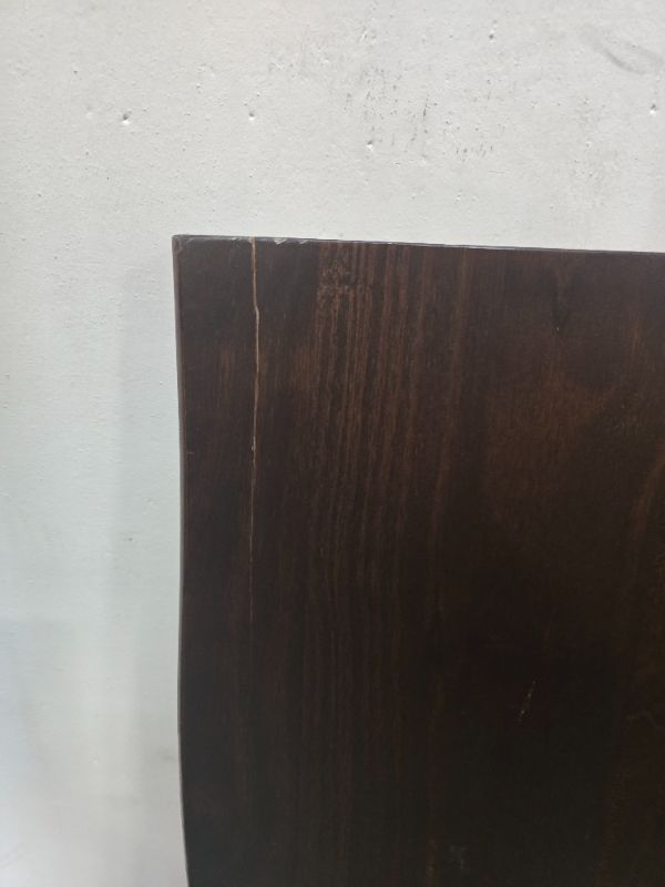 Photo 1 of 2" Thick Live Edge Wood Table Top - Walnut Color, Solid Wood