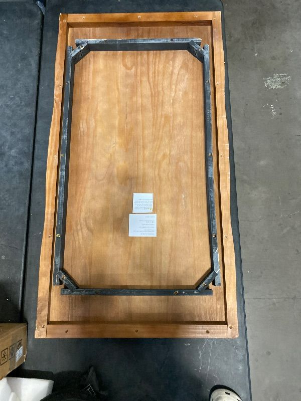 Photo 1 of 2" Thick Live Edge Wood Table Top - Walnut Color, Solid Wood
