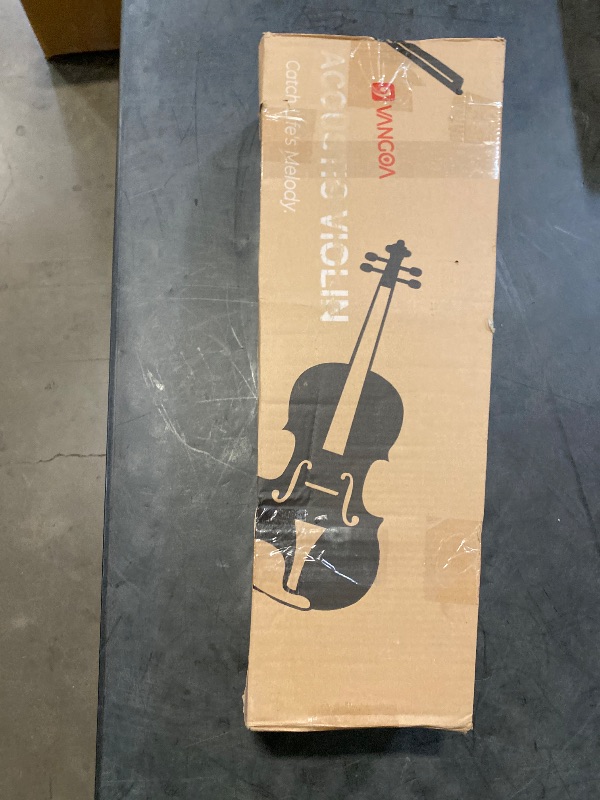 Photo 1 of Vangoa Violin 1/2 Size Set Fiddle, Handcrafted Half Size Starter Acoustic Violins Kit with Solid Wood Side Board, Lightweight Hard Case for Beginners Learners, Children, Kids, Adults, Right Handed