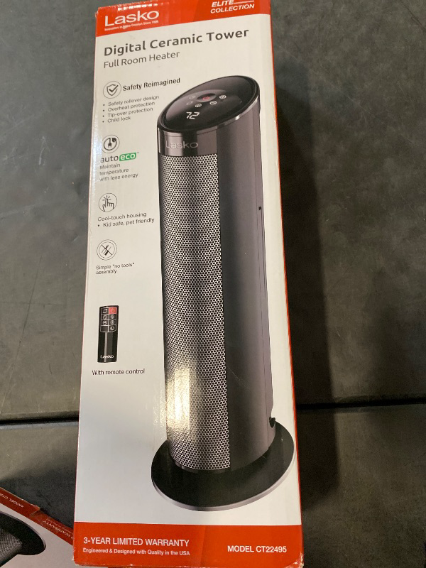 Photo 1 of Lasko - Elite Collection - Digital Ceramic Tower - Full Room Heater