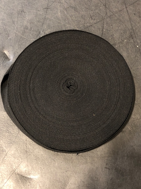 Photo 1 of Abbaoww 55 Yards Twill Tape Ribbon 3/4 Inch 100% Cotton Herringbone Webbing Tape Sewing Twill Ribbon for DIY Crafts Sewing, Black
