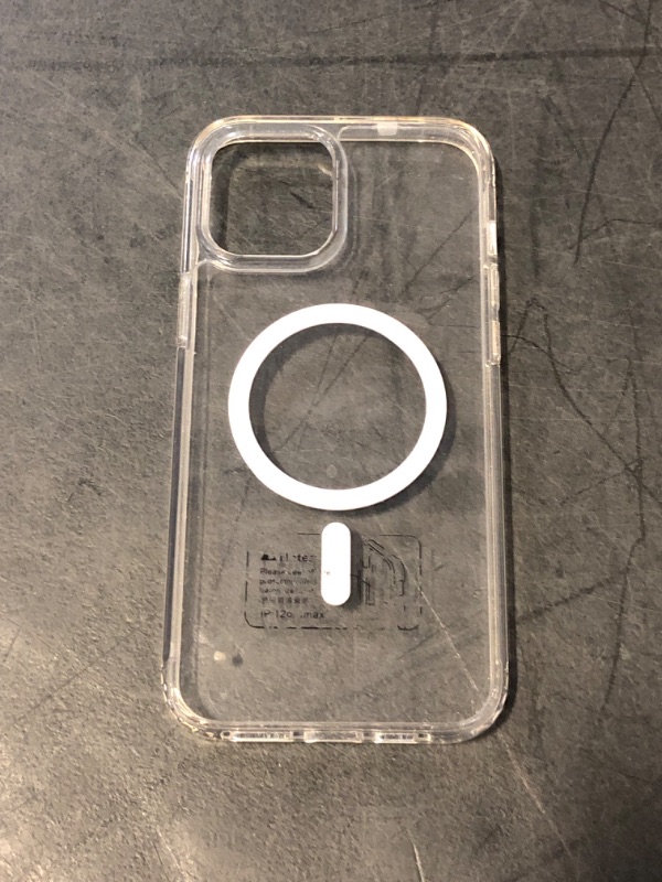 Photo 1 of FNTCASE for iPhone 12 Pro-Max Case: Strong Magnetic Anti-Yellowing Slim Clear Case | Military Grade Protective & Shockproof Rugged Drop Protection Thin Shell Transparent Cell Phone Cover(Clear)